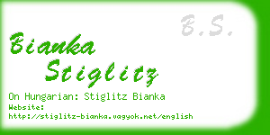 bianka stiglitz business card